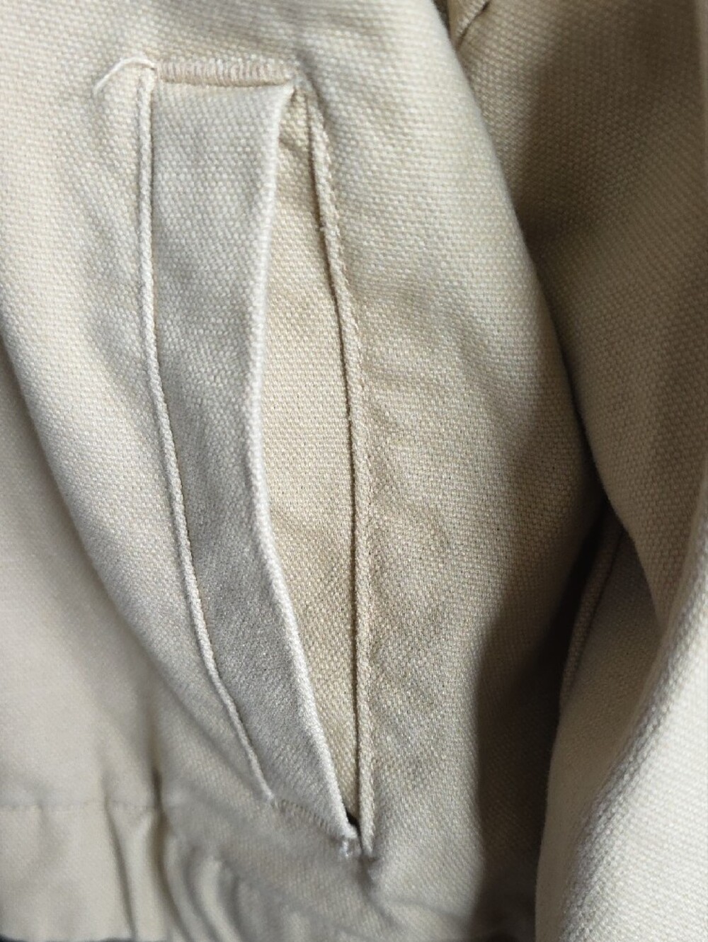 Forever 21 Light Beige Hooded Zip Bomber Jacket - Picture 3 of 9